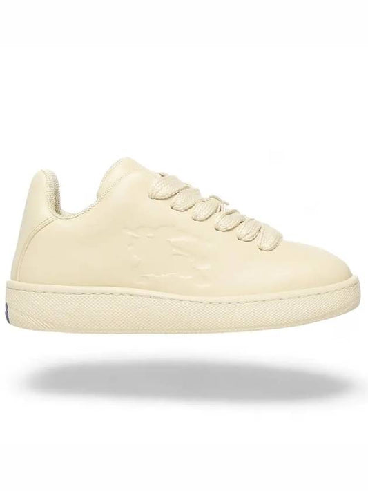 Box Leather Low-Top Sneakers Yellow - BURBERRY - BALAAN 2