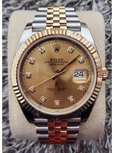 Rolex Dayjust 41mm 10P Champagne Edition 20 Years - ROLEX - BALAAN 1