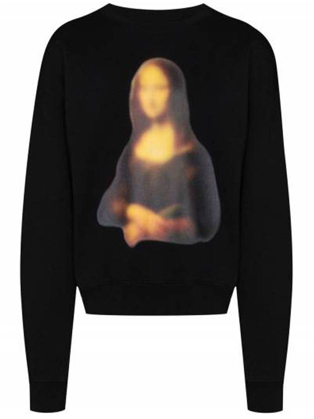 Mona Lisa Overfit Sweatshirt Black - OFF WHITE - BALAAN 1