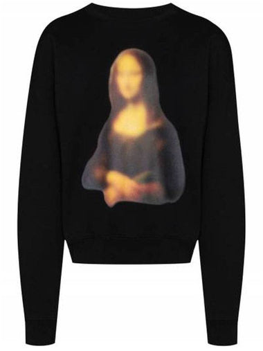 Mona Lisa Overfit Sweatshirt Black - OFF WHITE - BALAAN 1