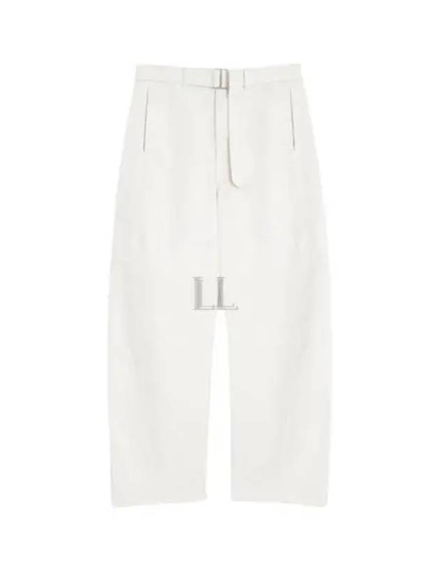 Twisted Belt Denim Jeans Snowy Off White - LEMAIRE - BALAAN 2