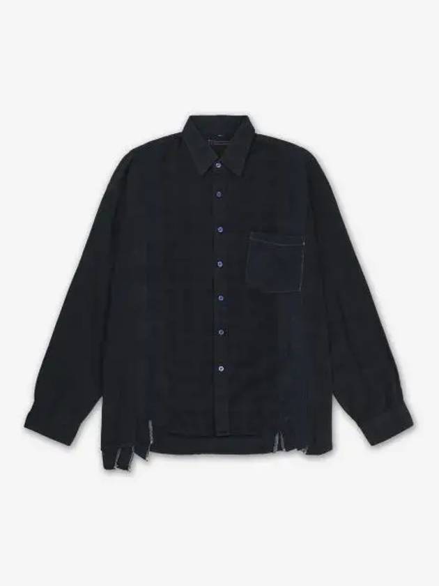 7 cut wide overdyed shirt black PU354BLACK - NEEDLES - BALAAN 1