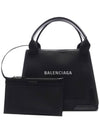 Cabas Logo Canvas Small Tote Bag Black - BALENCIAGA - BALAAN 3