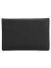 Victoria ORB Logo Leather Unbalanced Clutch Bag Black - VIVIENNE WESTWOOD - BALAAN 5