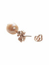 Kira Pearl Drop Earrings Champange Rose Gold - TORY BURCH - BALAAN 7