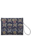 Medium Jacquard Clutch Bag Navy - ETRO - BALAAN 4