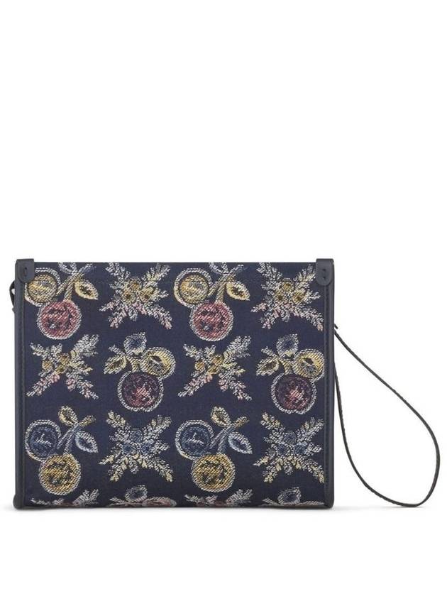 Medium Jacquard Clutch Bag Navy - ETRO - BALAAN 4