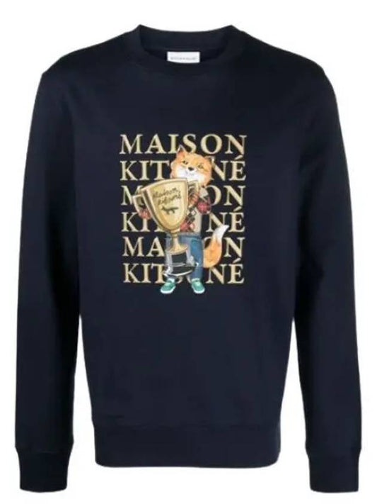 Fox Champion Regular Sweatshirt Navy - MAISON KITSUNE - BALAAN 2