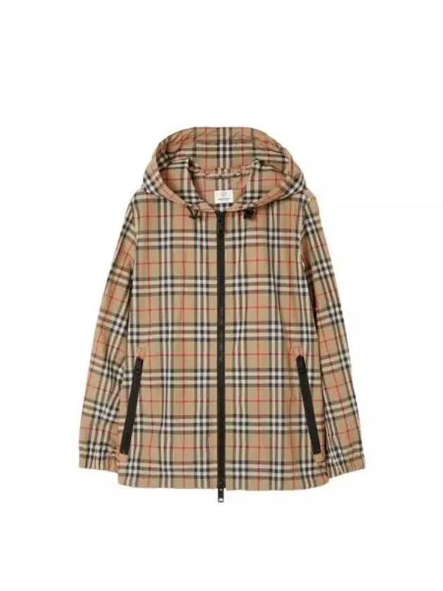 Women's Everton Vintage Check Hooded Jacket Beige - BURBERRY - BALAAN 2