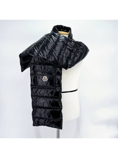 padded muffler scarf black - MONCLER - BALAAN 1