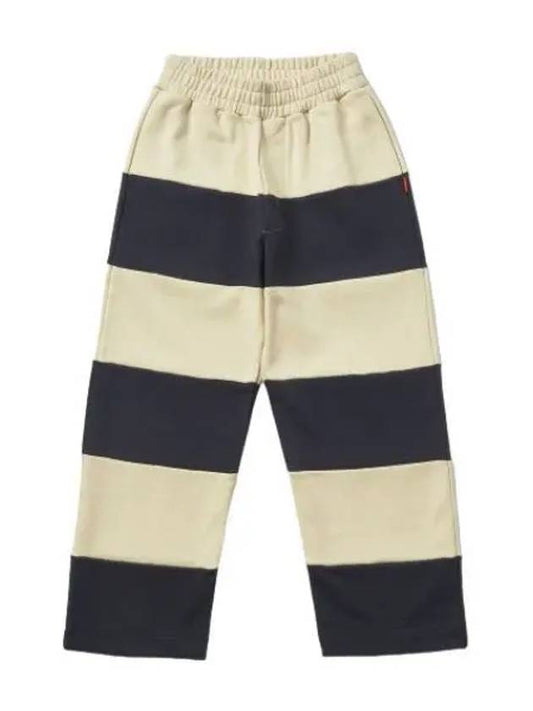 Striped sweatpants beige midnight blue - SUNNEI - BALAAN 1
