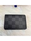 Damier Graphite Envelope Business Card Wallet Black - LOUIS VUITTON - BALAAN 2