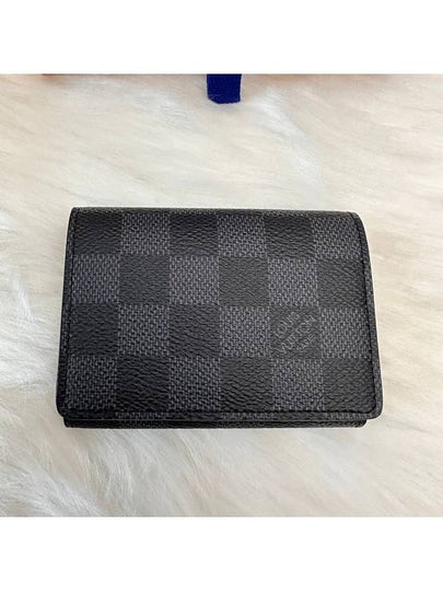 Damier Envelope Business Card Wallet Graphite - LOUIS VUITTON - BALAAN 2