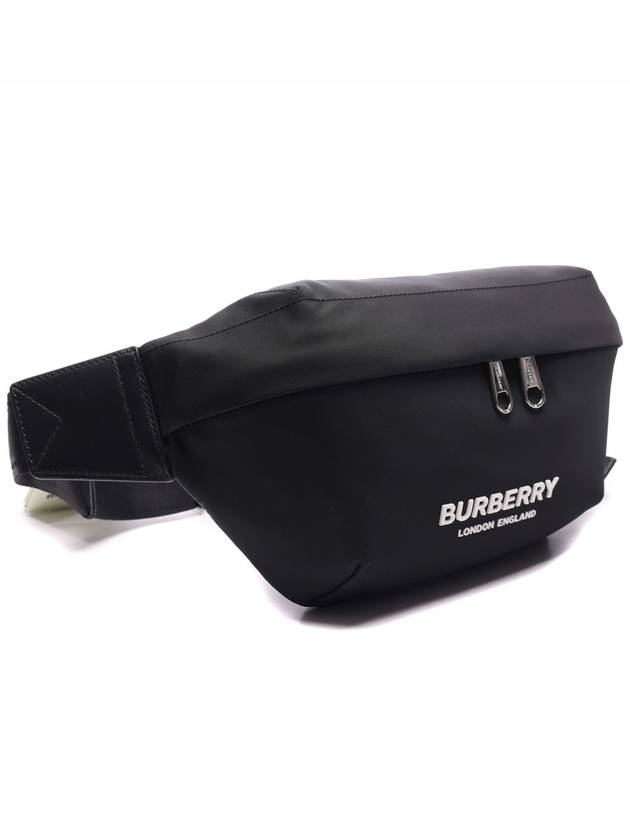 Logo Print Nylon Sonny Bum Belt Bag Black - BURBERRY - BALAAN 4