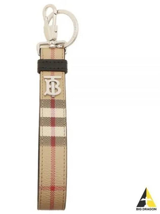 Monogram Motif Check Key Holder Beige - BURBERRY - BALAAN 2