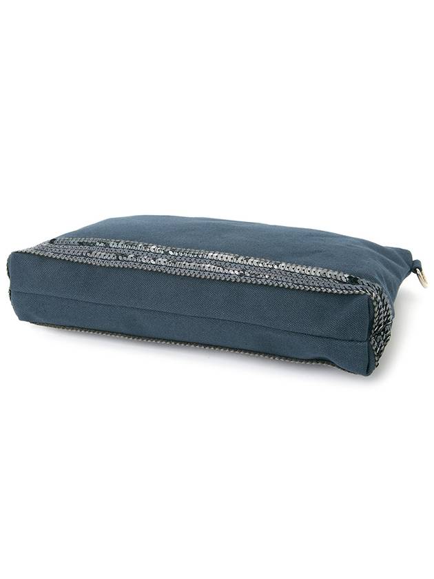 Women's Zipper Clutch Bag Navy - VANESSA BRUNO - BALAAN 5