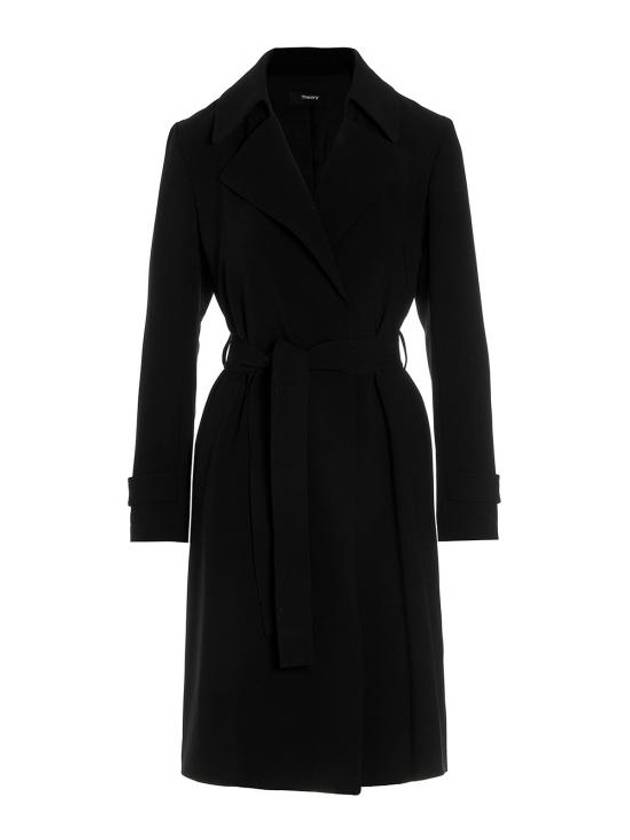 Oaklane Trench Coat Black - THEORY - BALAAN 2