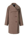 Funnel Neck Breasted Single Coat Light Brown - ACNE STUDIOS - BALAAN 2