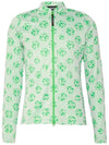 Patric Sphere Dot Jacquard Mid Layer Zip-Up Jacket Green White - J.LINDEBERG - BALAAN 3