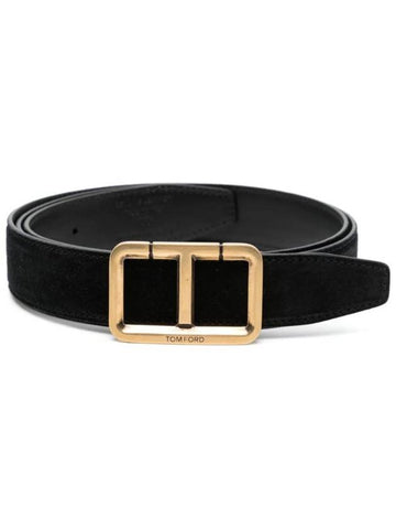 T buckle leather belt TB280LCL294X - TOM FORD - BALAAN 1