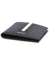 Tevyelt Logo Bifold Wallet Navy - BALLY - BALAAN 4