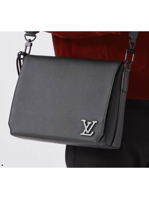 Takeoff LV Aerogram Messenger Bag Black - LOUIS VUITTON - BALAAN 8