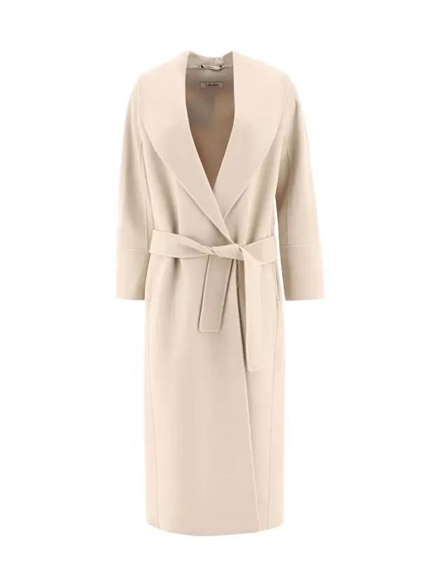 Amie Belted Long Sleeve Single Coat Ecru - MAX MARA - BALAAN 2