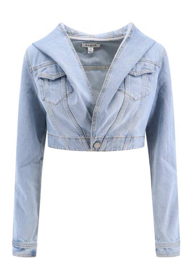 Jacket AA9V03066T587 508 Blue - ALAIA - BALAAN 1