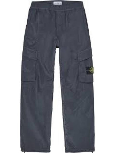 Nylon Metal Econyl Regenerated Cargo Straight Pants Lead Grey - STONE ISLAND - BALAAN 1