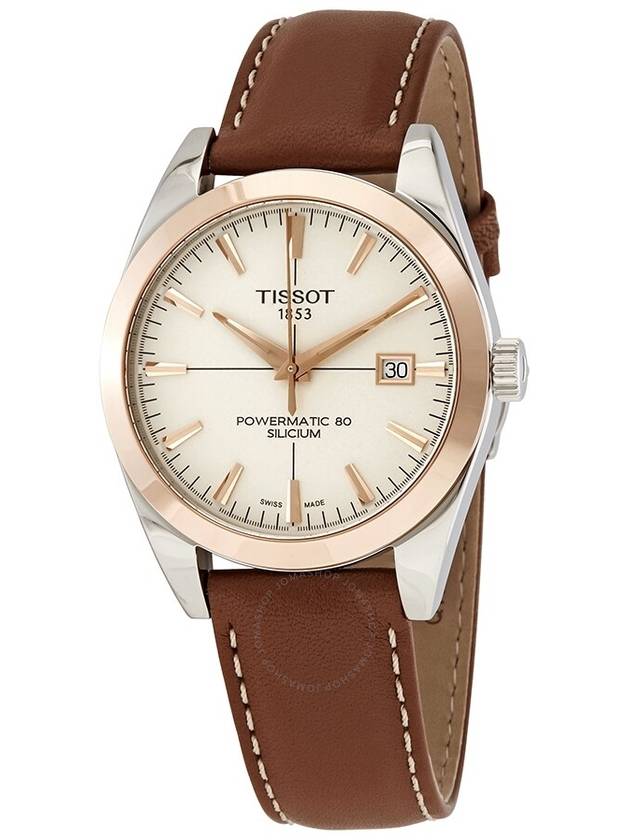 Tissot Gentleman Automatic Cream Opalin Dial Men's Watch T927.407.46.261.00 - TISSOT - BALAAN 1