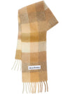 Check Mohair Muffler White Beige - ACNE STUDIOS - BALAAN 2