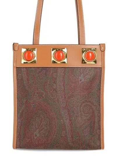 Paisley Tote Bag Brown - ETRO - BALAAN 2