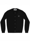 Heart Wappen Wool Cardigan Black - COMME DES GARCONS - BALAAN 2