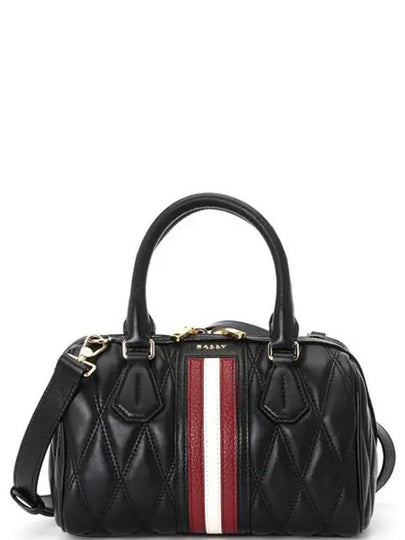 Devin Quilted Mini Tote Bag Black - BALLY - BALAAN 2