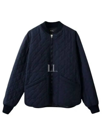 Men's Arcade Quilted Bomber Jacket Navy - A.P.C. - BALAAN 2