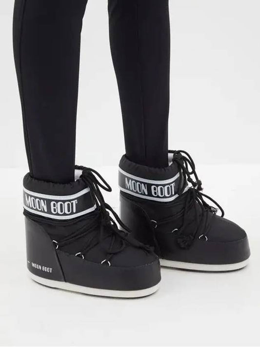 Icon Rubber Sole Grab Snow Boots Black - MOON BOOT - BALAAN 2