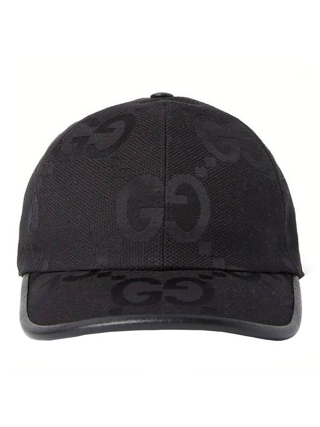 Jumbo GG Ball Cap Black - GUCCI - BALAAN 1