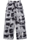 Print Pin Tuck Banding Wide Pants White - IMIRK - BALAAN 3