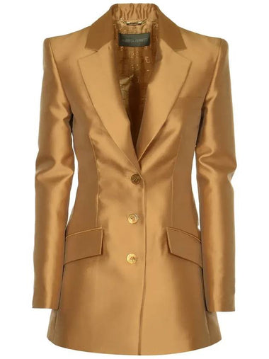 Single Breasted Tailored Satin Blazer A05091625 0149 - ALBERTA FERRETTI - BALAAN 1