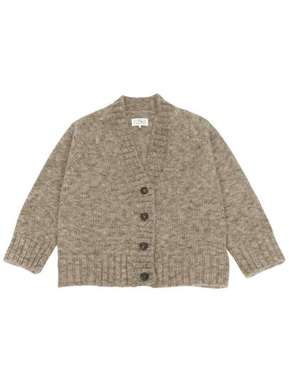 Botanical Dyed V-Neck Knit Cardigan Brown - MAISON MARGIELA - BALAAN 2