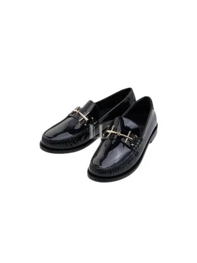 Patent Leather Loafers Black - SAINT LAURENT - BALAAN 2