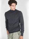 Traverto Basic Semi-polar Knit Charcoal - GOLD PERCENT - BALAAN 2