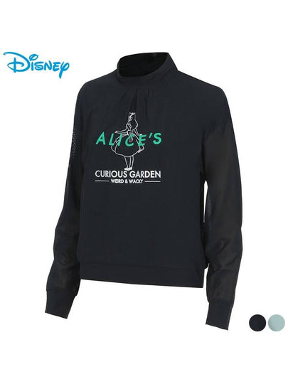 Mesh Shirring Long Sleeve High Neck Half Neck T-Shirt DN1LTS009 - DISNEY GOLF - BALAAN 2