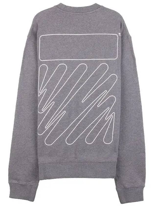 Diag outline logo sweatshirt - OFF WHITE - BALAAN 4