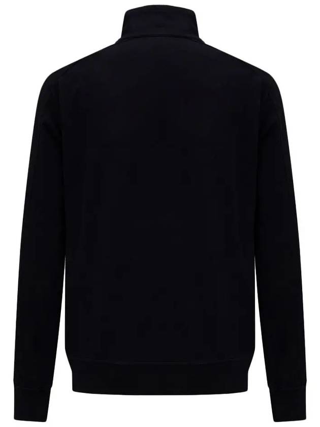 Light Fleece Half Zipped Sweatshirt Black - CP COMPANY - BALAAN 4