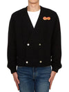 MRF23KT004 BLACK Men s Cardigan Boxy Fit - BODE - BALAAN 3