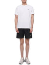 Pisato Effect Logo Patch Short Sleeve T-Shirt White - STONE ISLAND - BALAAN 4