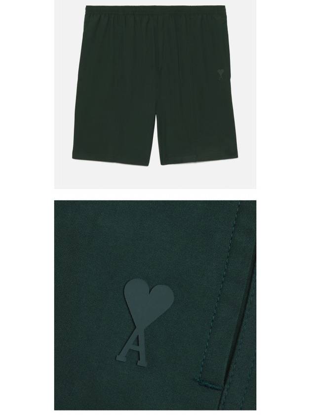 Pocket Heart Logo Swim Shorts Ever Green - AMI - BALAAN 5