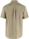 Men's Ovik Travel Short Sleeve Shirt Sand Stone - FJALL RAVEN - BALAAN 3