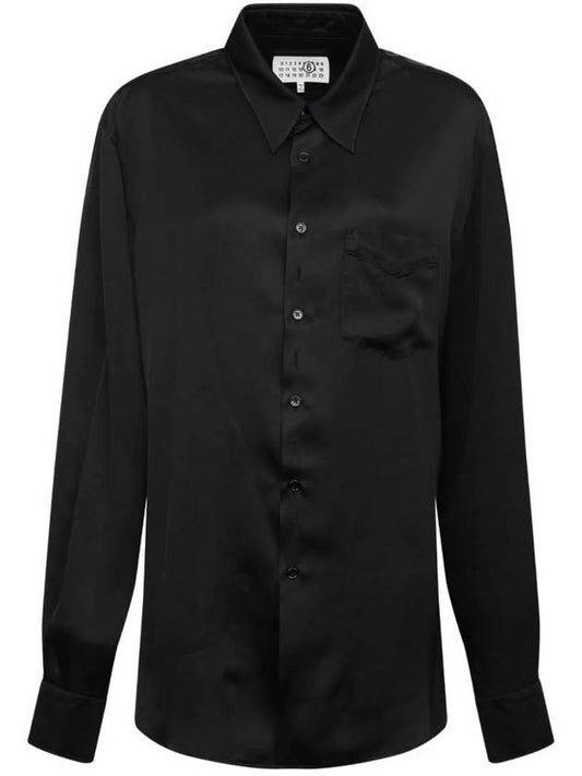 Lining Look Two-Way Long Slevees Shirt Black - MAISON MARGIELA - BALAAN 1
